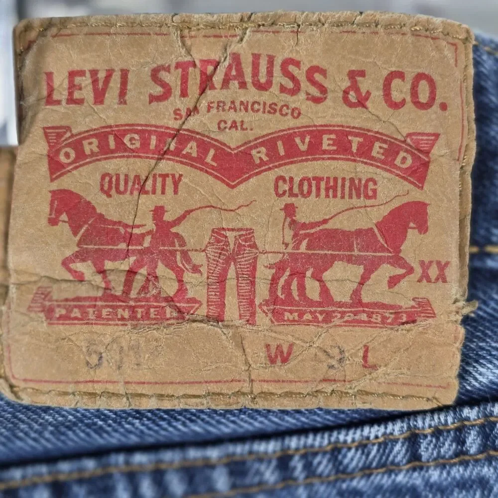 Levi's Men's 501 40x30 Original Straight Fit Jeans - Dark Wash